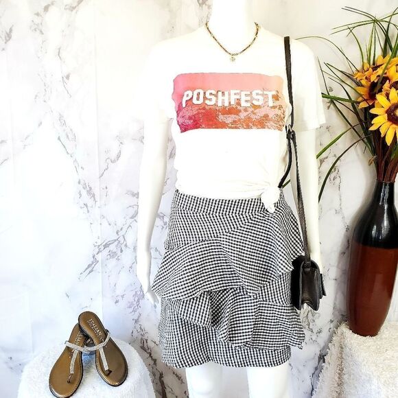 NWT! LF Three Days fully lined ruffle trim skirt - Picture 2 of 9